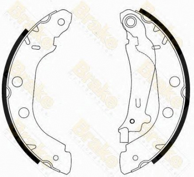 BRAKE ENGINEERING sh2539 -  Комплект тормозных колодок